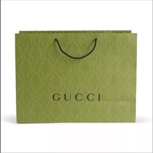 Gucci Olive Green Gift Bag